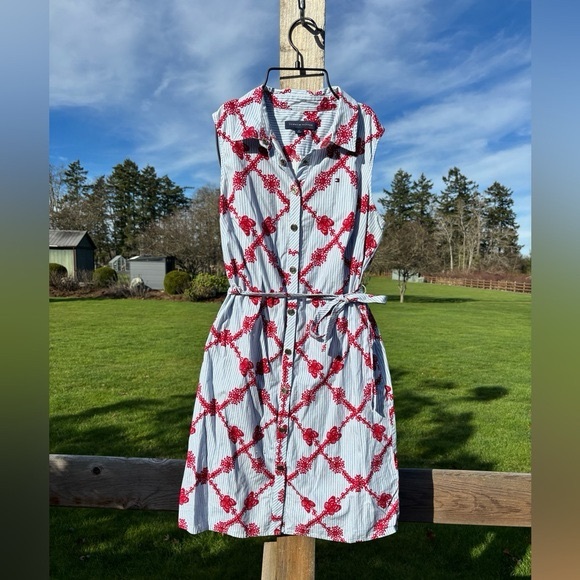 Tommy Hilfiger 100 cotton button front dress - Picture 2 of 6